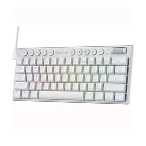 Redragon K632W HORUS RGB 60% Mechanical Gaming Keyboard, Compact Layout, Wired Connectivity, White Edition