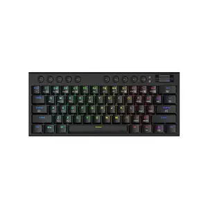 Redragon K632 HORUS PRO 60% RGB Mechanical Gaming Keyboard, Tri-Mode Wireless Connectivity, Compact Layout