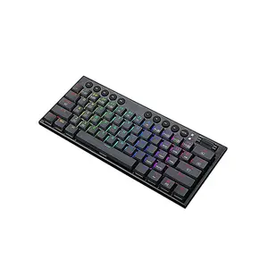 Redragon K632 RGB Mechanical Gaming Keyboard Black Edition, 60% Compact Layout, Wired USB Connectivity, Mechanical Switch Design, RGB Backlighting Effects, Space-Saving Gaming Keyboard