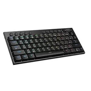 Redragon K632 RGB Mechanical Gaming Keyboard Black Edition, 60% Compact Layout, Wired USB Connectivity, Mechanical Switch Design, RGB Backlighting Effects, Space-Saving Gaming Keyboard
