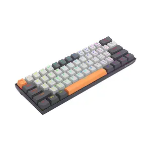 Redragon K644 SE CARAXES PRO RGB Mechanical Gaming Keyboard, 65% Compact Layout, Tri-Mode Wireless Connectivity, Mechanical Switch Design, RGB Backlighting Effects, High-Performance Wireless Gaming Keyboard
