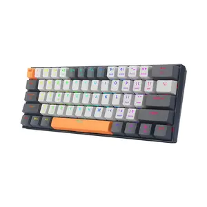 Redragon K644 SE CARAXES PRO RGB Mechanical Gaming Keyboard, 65% Compact Layout, Tri-Mode Wireless Connectivity, Mechanical Switch Design, RGB Backlighting Effects, High-Performance Wireless Gaming Keyboard