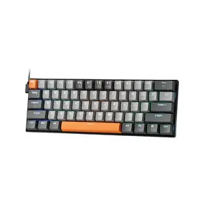 Redragon K644 SE CARAXES RGB Mechanical Gaming Keyboard, 65% Compact Layout, Wired USB Connectivity, Mechanical Switch Design, RGB Backlighting Effects, High-Performance Gaming Keyboard
