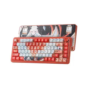 Redragon K673 AK UCAL PRO RGB Mechanical Gaming Keyboard, 75% Compact Layout, Tri-Mode Wireless Connectivity, Mechanical Switch Design, RGB Backlighting Effects, High-Performance Wireless Gaming Keyboard