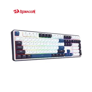 Redragon K689WBB WYVERN PRO RGB Mechanical Keyboard, Tri-Mode Wireless Connectivity, 108-Key Full Size Layout, Hot-Swappable Mint Mambo Switches, Gasket Mount Design, PBT Keycaps