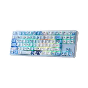 Redragon K707 SP STAR BLADE PRO TKL RGB Mechanical Gaming Keyboard, Tenkeyless Layout, Tri-Mode Wireless Connectivity, Mechanical Switch Design, RGB Backlighting Effects, High-Performance Gaming Keyboard
