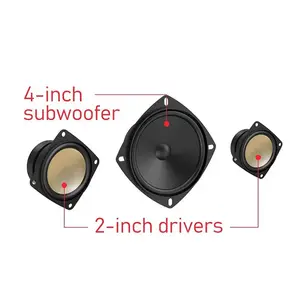 Redragon GS-590 Kaidas Pro Gaming Speakers, 2.0 Channel Stereo Audio System, Bluetooth Wireless Connectivity, RGB Lighting Effects, Desktop Gaming Speaker Set
