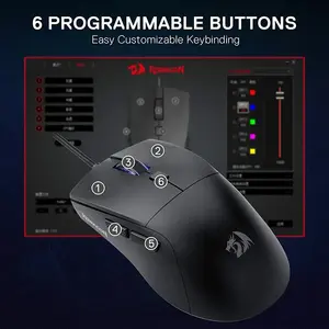 Redragon AZZMACH M618-Lite Wireless Gaming Mouse, 10000 DPI Optical Sensor, Ergonomic Vertical Design, Wireless Connectivity, Comfortable Wrist-Friendly Gaming and Productivity Mouse