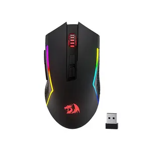 Redragon M693 Trident Lite Wireless Gaming Mouse, Tri-Mode Connectivity, 8000 DPI Optical Sensor, RGB Backlighting Effects, High-Performance Wireless Gaming Mouse