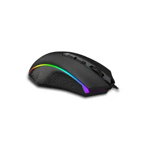 Redragon Memeanlion Chroma M710 RGB Gaming Mouse, 5000 DPI Optical Sensor, Ergonomic Gaming Design, RGB Lighting Effects, Wired USB Connectivity, Precision Gaming Mouse