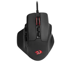 Redragon Bullseye M806 RGB Gaming Mouse, 12400 DPI Optical Sensor, Ergonomic Gaming Design, RGB Lighting Effects, Wired USB Connectivity, Precision Performance Gaming Mouse