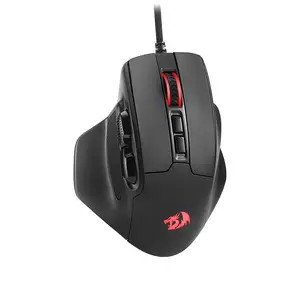 Redragon Bullseye M806 RGB Gaming Mouse, 12400 DPI Optical Sensor, Ergonomic Gaming Design, RGB Lighting Effects, Wired USB Connectivity, Precision Performance Gaming Mouse