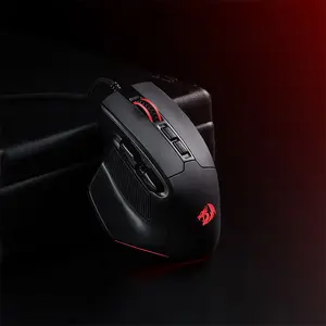 Redragon Bullseye M806 RGB Gaming Mouse, 12400 DPI Optical Sensor, Ergonomic Gaming Design, RGB Lighting Effects, Wired USB Connectivity, Precision Performance Gaming Mouse