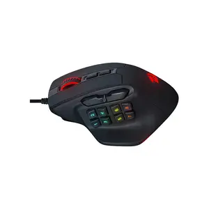 Redragon Aatrox MMO M811 Wired RGB Gaming Mouse, 12400 DPI Optical Sensor, Programmable MMO Multi-Button Design, RGB Lighting Effects, Wired USB Connectivity, High-Performance MMO Gaming Mouse