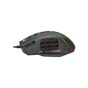 Redragon Perdition 2 M901-K-2 Wired Gaming Mouse, MMO Programmable Multi-Button Design, Ergonomic Gaming Shape, RGB Lighting Effects, Wired USB Connectivity, High-Performance MMO and MOBA Gaming Mouse