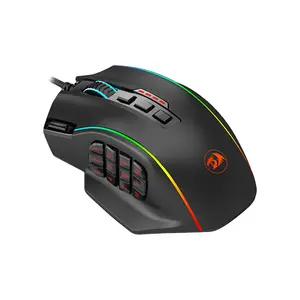 Redragon Perdition 2 M901-K-2 Wired Gaming Mouse, MMO Programmable Multi-Button Design, Ergonomic Gaming Shape, RGB Lighting Effects, Wired USB Connectivity, High-Performance MMO and MOBA Gaming Mouse