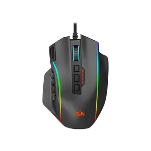 Redragon Perdition 2 M901-K-2 Wired Gaming Mouse, MMO Programmable Multi-Button Design, Ergonomic Gaming Shape, RGB Lighting Effects, Wired USB Connectivity, High-Performance MMO and MOBA Gaming Mouse