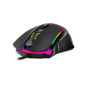 Redragon Ranger Chroma M910 RGB Gaming Mouse, 12400 DPI Optical Sensor, Ergonomic Gaming Design, RGB Lighting Effects, Wired USB Connectivity, Precision Gaming Mouse