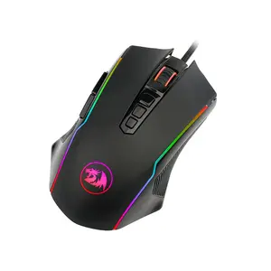 Redragon Ranger Chroma M910 RGB Gaming Mouse, 12400 DPI Optical Sensor, Ergonomic Gaming Design, RGB Lighting Effects, Wired USB Connectivity, Precision Gaming Mouse