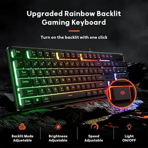 Redragon K521 NETHERBANE RGB Membrane Gaming Keyboard, Full-Size Layout Design, Wired USB Connectivity, RGB Backlighting Effects, Dedicated Gaming Controls, High-Performance Membrane Gaming Keyboard