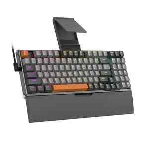 Redragon OLAF K648-GGRGB Wired Mechanical Gaming Keyboard, Compact 78-Key Layout, RGB Backlighting, Hot-Swappable Mechanical Switch Design