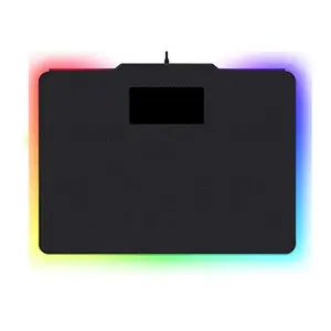 Redragon P009-RGB EPIUS RGB LED Gaming Mouse Pad, RGB LED Edge Lighting Effects, Smooth Precision Tracking Surface, Anti-Slip Rubber Base Design, Gaming Mouse Mat