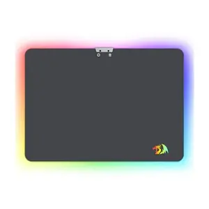 Redragon P010 AURORA RGB Gaming Mouse Pad, RGB Edge Lighting Effects, Smooth Precision Tracking Surface, Anti-Slip Rubber Base Design, Illuminated Gaming Mouse Mat
