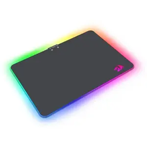 Redragon P010 AURORA RGB Gaming Mouse Pad, RGB Edge Lighting Effects, Smooth Precision Tracking Surface, Anti-Slip Rubber Base Design, Illuminated Gaming Mouse Mat