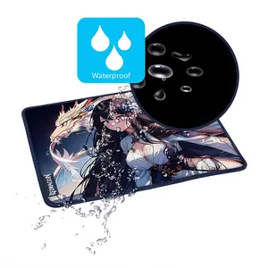 Redragon P046-S Anime Blue Gaming Mouse Pad Desk Mat, Extended Surface Design, Smooth Low-Friction Fabric Surface, Anti-Slip Rubber Base, Gaming and Productivity Desk Mat