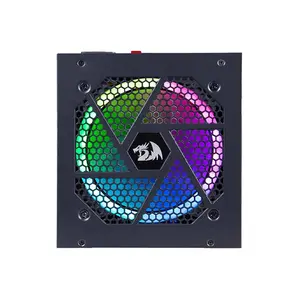 Redragon PS007 Gaming PC Power Supply, 850W Output Capacity, 80 PLUS Gold Certified Efficiency, Fully Modular Cable Design, RGB Lighting Effects, High-Performance Gaming PSU