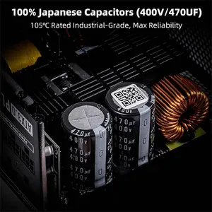 Redragon PS017 Gaming PC Power Supply, 1000W Output Capacity, 80 PLUS Platinum Certified Efficiency, High-Efficiency Power Delivery Design, Premium Gaming and Workstation PSU