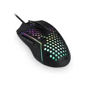 Redragon Reaping M987-K Lightweight Gaming Mouse, 12400 DPI Optical Sensor, Ultra-Light Honeycomb Design, High-Speed Wired USB Connectivity, Precision Tracking Performance, Competitive Gaming Mouse