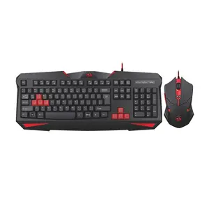 Redragon S101-2 VAJRA Gaming Combo Set, VAJRA Gaming Keyboard, CENTROPHORUS Gaming Mouse, RGB Gaming Design, Wired USB Connectivity, Complete Gaming Peripheral Bundle