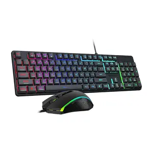 Redragon S107-BA RGB Gaming Keyboard and Mouse Combo Set, Full-Size 104-Key Layout, 10000 DPI Gaming Mouse, RGB Lighting Effects, Wired USB Connectivity Gaming Bundle