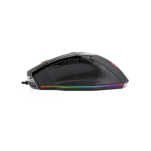 Redragon Sniper M801 RGB Gaming Mouse, 10000 DPI Optical Sensor, Dedicated Rapid Fire Button Design, RGB Lighting Effects, Wired USB Connectivity, High-Performance FPS Gaming Mouse