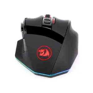 Redragon Sniper Pro M801P-RGB Dual Mode Gaming Mouse, 16000 DPI Optical Sensor, 40G Acceleration, Wireless Connectivity