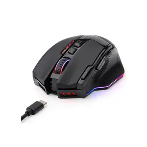 Redragon Sniper Pro M801P-RGB Dual Mode Gaming Mouse, 16000 DPI Optical Sensor, 40G Acceleration, Wireless Connectivity