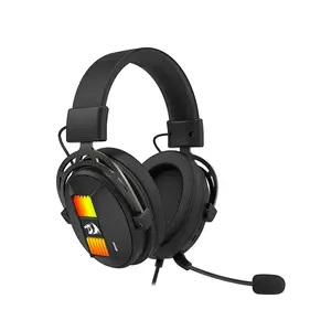 Redragon H375 SPARDA RGB Wired Gaming Headset, 7.1 Virtual Surround Sound, 53mm High-Fidelity Audio Drivers, RGB Lighting Effects, USB Connectivity, Premium Gaming Audio Headphones