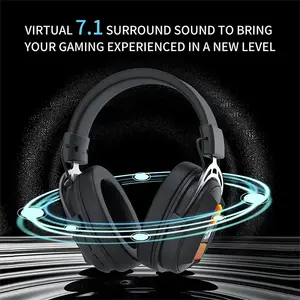 Redragon H375 SPARDA RGB Wired Gaming Headset, 7.1 Virtual Surround Sound, 53mm High-Fidelity Audio Drivers, RGB Lighting Effects, USB Connectivity, Premium Gaming Audio Headphones