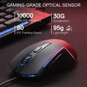 Redragon S151B RGB Gaming Combo, K525 RGB Gaming Keyboard, M616 Gaming Mouse, Wired USB Connectivity, Gaming Keyboard and Mouse Bundle
