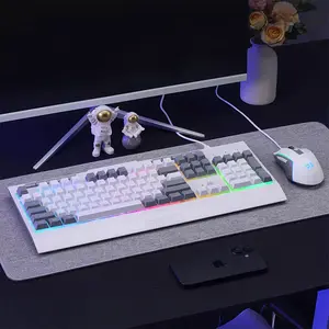 Redragon S151 White RGB Gaming Combo, K525 RGB Gaming Keyboard, M616 Gaming Mouse, Wired USB Connectivity, White Edition Gaming Keyboard and Mouse Bundle
