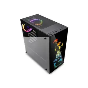 Redragon GC-608 STEELJAW PRO RGB Gaming PC Case, ATX Mid-Tower Chassis, RGB Lighting Support, Tempered Glass Side Panel Design, Gaming Cabinet for High-Performance PC Builds