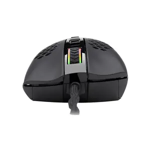 Redragon Storm Lunar M808-RGB Lightweight Gaming Mouse, 12400 DPI Optical Sensor, Lightweight Honeycomb Shell Design, RGB Lighting Effects, Wired USB Connectivity, High-Performance Gaming Mouse