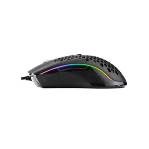 Redragon Storm Lunar M808-RGB Lightweight Gaming Mouse, 12400 DPI Optical Sensor, Lightweight Honeycomb Shell Design, RGB Lighting Effects, Wired USB Connectivity, High-Performance Gaming Mouse