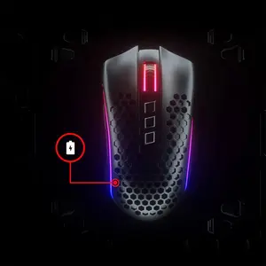 Redragon M808-KS Storm Pro RGB Wireless Gaming Mouse, 16000 DPI Sensor, PixArt 3335 Optical Sensor, Lightweight Design