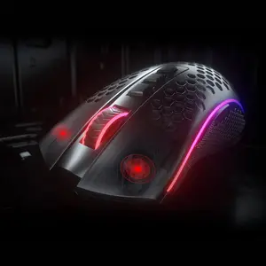 Redragon M808-KS Storm Pro RGB Wireless Gaming Mouse, 16000 DPI Sensor, PixArt 3335 Optical Sensor, Lightweight Design