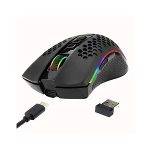 Redragon M808-KS Storm Pro RGB Wireless Gaming Mouse, 16000 DPI Sensor, PixArt 3335 Optical Sensor, Lightweight Design