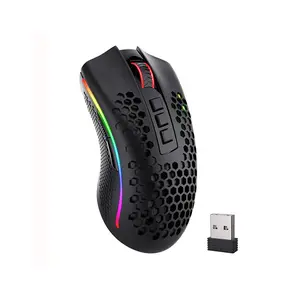 Redragon M808-KS Storm Pro RGB Wireless Gaming Mouse, 16000 DPI Sensor, PixArt 3335 Optical Sensor, Lightweight Design