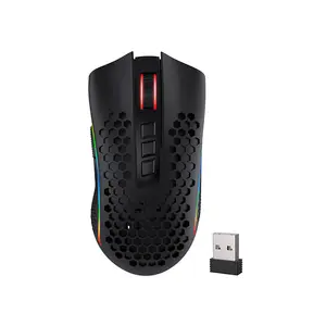 Redragon M808-KS Storm Pro RGB Wireless Gaming Mouse, 16000 DPI Sensor, PixArt 3335 Optical Sensor, Lightweight Design