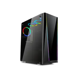 Redragon GC-702 TAILGATE RGB Gaming PC Case, ATX Mid-Tower Chassis, RGB Lighting Support, Tempered Glass Side Panel Design, High-Airflow Gaming Cabinet for Custom PC Builds